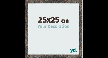 Your Decoration - Fotolijst 25x25 cm - MDF - Geoxideerd Metaal - Bologna