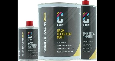 CROP 2K Matte Blanke Lak - ACTIESET 2,5 liter