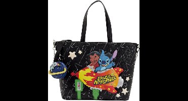 Disney - Lilo & Stitch Space Adventure Glow Loungefly Tote Crossbody tas (met Coin Bag)