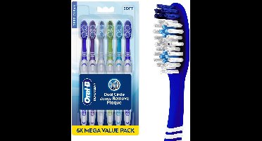 Oral-B tandenborstel Dual Clean, zacht, 6 stuks