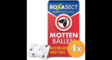 4x Roxasect Mottenballen (20 stuks)