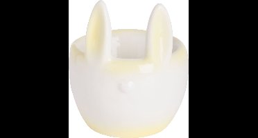 EIERDOPJE RABBIT EARS GEEL 7X6,5XH8CM