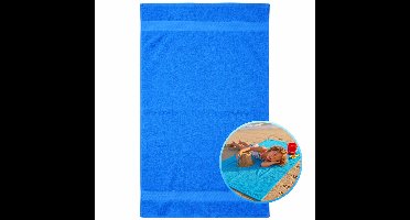 Funnies Kinderstrandlaken 70x140cm Cobalt - Strandlaken Voor Kinderen - 100% Katoen