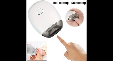 Nagelknipper met polijstfunctie, manicurevijl, draagbare elektrische nageltrimmer met lamp en 3 instelbare snelheden, nagelknipper voor vinger- en teennagels - oplaadbare automatische nagelknipper voor vinger- en teennagels