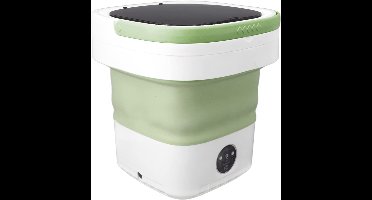 Quvo® Camping Wasmachine - Mini Wasmachine - Wasmachines - Opvouwbare Kleine Wasmachine en Droger - 7.5L - met Afvoer - Groen - 30cm x 30cm x 33cm