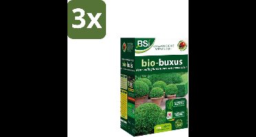 BSI – Bio Buxus Meststof – Gezonde Groei & Diepgroene Bladeren – 4 kg (40 m²) - Bulkverpakking - 3 stuks