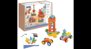 Guidecraft bouwblokken Snap and Stack Thistle Blocks Set - 220 stuks.