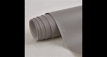 Zelfklevende Leren Patches, Kunstleer, Reparatie- En Renovatiekit Voor Leer Van Meubels, Banken, Autostoelen En Tassen，Grijs - 50×137cm