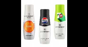 Sodastream - Drankenconcentraat Set - Orange Zero - Pepsi Max - 7up Free