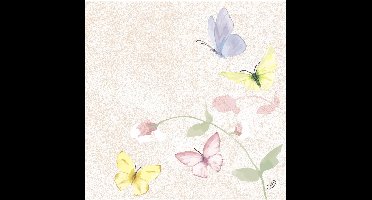 Duni servetten Sweet Peach 3-laags designservetten 24x24cm FSC.