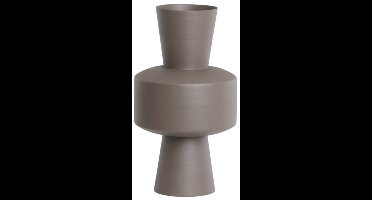 Light&living Vaas deco Ø24x42 cm NOVALI mat bruin | Fles Vaas | Bloemvaas | Bloem vaas | Woonaccessoires | Woonaccessoire | Landelijk | Landelijke inrichting | Bohemian | Ibiza | Woonkamer | Woonruimte | Sfeervol | Interieur | Accessoires | Accessoir