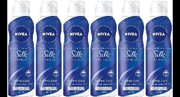 NIVEA Silk Mousse Creme Care - Doucheschuim - Voor Een Zijdezachte Huid - 6x 200ml