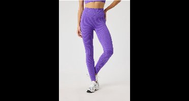 Björn Borg dames Studio Seamless Ribbed Tights - dames sportlegging - paars