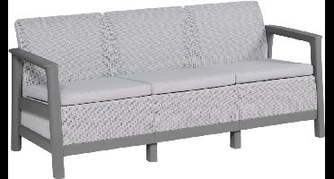 Keter Scandi Linea 3-zits Loungebank - Lichtgrijs
