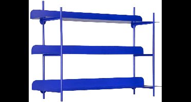 Present Time Wanddecoratie Cool Retro - Kobaltblauw - 60x16x42cm - Modern