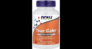 NOW Foods True Calm – 90 Vegetarische Capsules | GABA, Taurine & B-Vitamines Supplement / Dietary Supplement