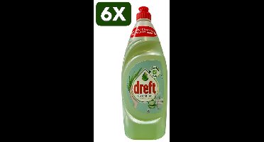 6 x Dreft Clean & Care Afwasmiddel Aloe Vera & Cucumber 650 ml