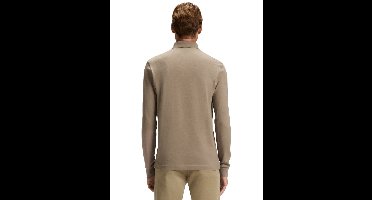 Hugo Boss polo lange mouw bruin
