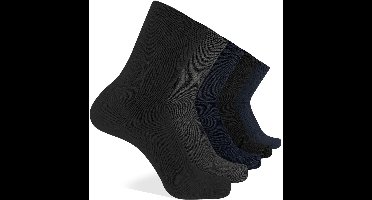 Pierre Cardin Heren Katoenen Sokken 5 Paar - Comfort Sokken met Naadloze Teen & Zachte Boord - Duurzamere Keuze - Zwart/Blauw/Antraciet Mix - 39/42