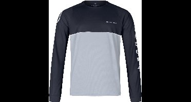Endura Singletrack Core Printed LS Jersey Black Grey