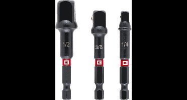 Einhell Impact 134215 Bitadapterset Aandrijving 1/4, 3/8, 1/2 135 mm 1 set(s)