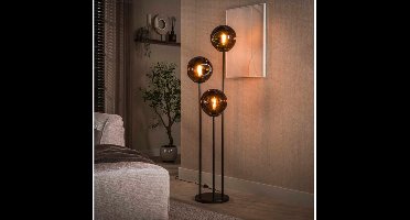 Vloerlamp Stellar getrapt 3L - Sienna bruin - 32x32x164 cm