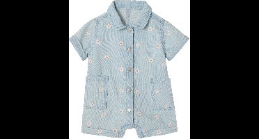 Vertbaudet Denim combishort babymeisjes