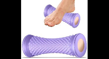Voetmassageapparaat - Yogaroller - Spiermassageroller - Ontspanningsapparaat voor voeten, handen en benen - Handmatige beenmassager - Fitnesstrainer - Paars