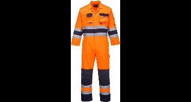 Portwest Nantes Hi-Vis Overall TX55 - Oranje/Marine - XL