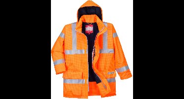 Portwest Bizflame Regen Hi-Vis Ademende en Antistatisch FR Jack S778 - Oranje - XXL