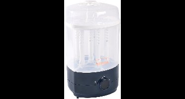 Béaba Stoomsterilisator 2-in-1 - Met Droogfunctie - Snel & Hygiënisch - 8 Minuten - BPA-vrij – Grijs/Wit