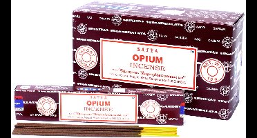 Satya - opium - wierook - wierookstokjes - grote doos van 12 x 15 gram