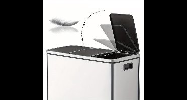Keuken Prullenbak – Afvalbak – Recyclingbak – Vuilnisbak – Afvalemmer – 3 X 18L Compartimenten – Soft-Close Deksel – Stalen Behuizing – 15 Vuilniszakken Inclusief