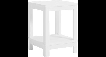 Keter Troy Deluxe Bijzettafel - 40.5x40.5x2cm - Wit