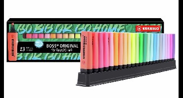STABILO BOSS ORIGINAL - Markeerstift - by Snooze One - Deskset Met 23 Kleuren