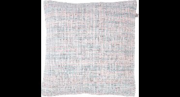 Dutch Decor FUGA - Sierkussen 45x45 cm - nude - roze - lichtblauw - wit - Inclusief binnenkussen