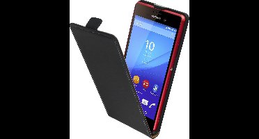 Mobiparts Premium Flip Case Sony Xperia M4 Aqua Black