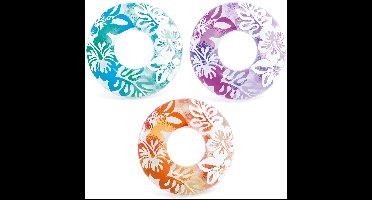 Zwemring diameter 91 cm 3 kleuren INTEX 59251 oranje