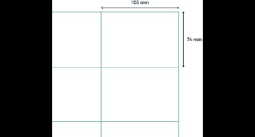 rillprint - Etiketten - 105x74 - mm - 500 - vellen - wit