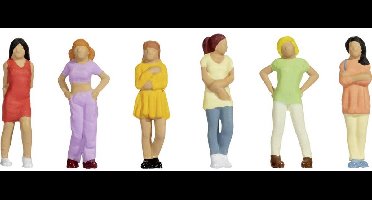 NOCH 45517 TT Vrouwelijke tieners figuren Geverfd, Staand