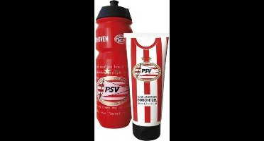 PSV Bidon en PSV douchegel in geschenkverpakking - Vaderdag Cadeau - Papadag