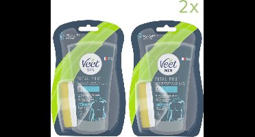Veet Men - Ontharingscreme - Gevoelige Huid - In Shower - 150ml x2 - Voordeelverpakking