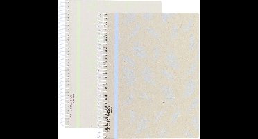 Kangaro spiraalblok - ECOLOGIQUE - formaat A4 - met ruit 5mm - 2 stuks - AN-116090-B