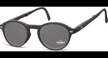 Montana Opvouwbare Zonneleesbril Matzwart Sterkte +1:50 (BOX66S)