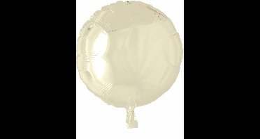 Folie ballon rond ivoor 46 cm