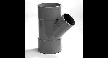 Dyka T-stuk 3x lijmmof 45° PVC keurmerk BRL52100 160 x 160mm