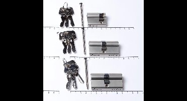 Oxloc Profielcilinder set 2 x 30t30 + 1 x 30t10