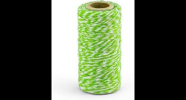 Bakers Twine Groen Wit 50m