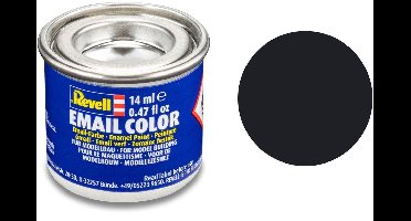 Revell Hobbyverf #8 Black - Matt - RAL9011 - Modelbouw Verf - Enamel Verf - Verf potje - 14 ml