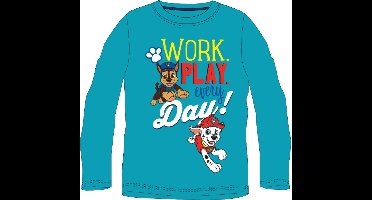 PAW Patrol Shirt - Petrol - Katoen - Maat 116